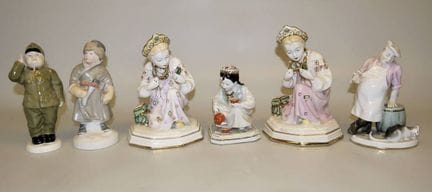 Seis figuras de porcelana rusas poco comunes, insp