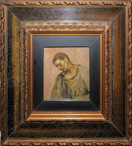 Eduard von Gebhardt, Self-Portrait in a Painter’s 