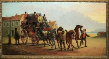 John Charles Maggs, *Royal Mail Coach Stopping At 