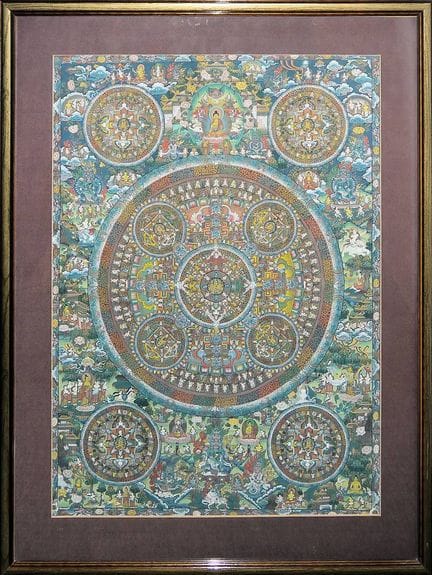 Grand mandala, image de méditation provenant du Ti