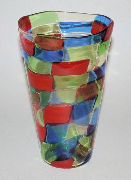 "Pezzato" goblet vase, probably China, late 20th c