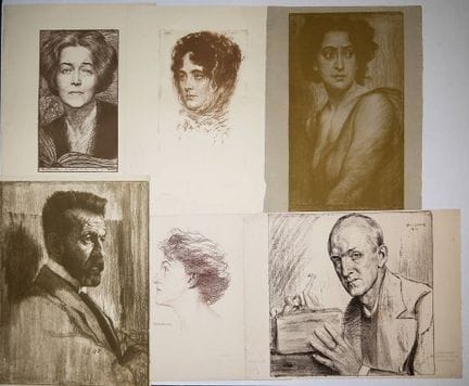 Extensive collection of prints by artists from sou