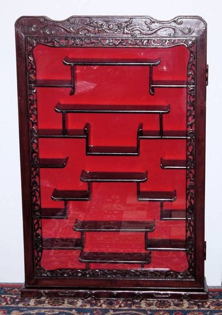 Grande étagère murale chinoise pour collectionneur