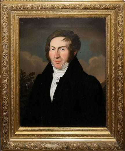 Gustav Albert Traeger, portraits of a man and a wo