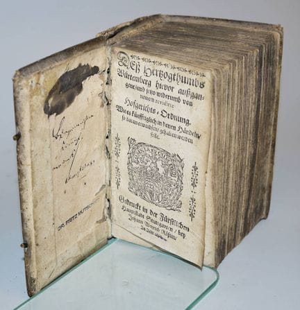 《符腾堡公国此前颁布、现经重新修订的宫廷法庭条例》，1667年，珍本
符腾堡公国此前颁布、现经重新修