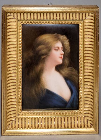 Porcelain picture plate ‘Reflection’ after Angelo 