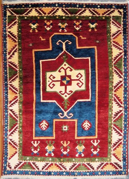 Two modern replicas of ‘Orientbrücken’ carpets, kn
