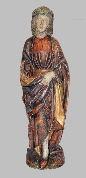 Large male figure of a saint, c. 1500 / early 16th