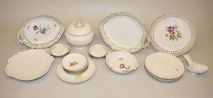 Collection of KPM porcelain, inter alia Kurland, F