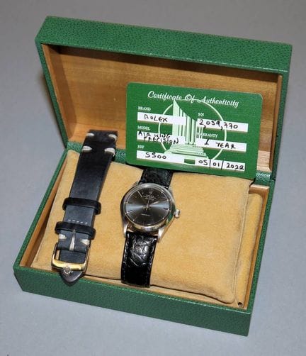 Early Rolex Air King from 1968 with certificate an