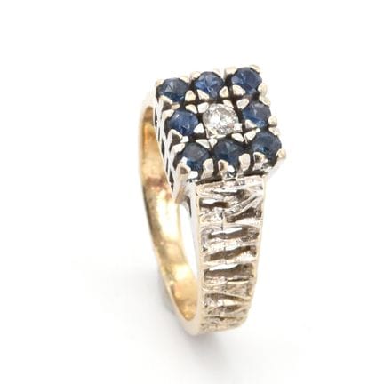 Anillo de oro blanco de 18 quilates con 1 brillant