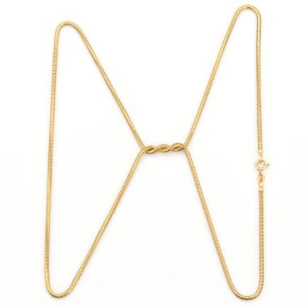 Collar de oro amarillo de 18 quilates - 21,8 g (69