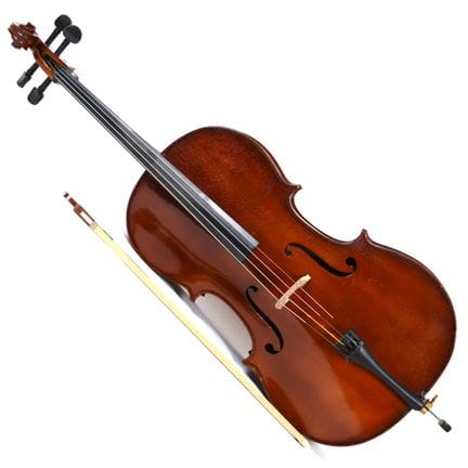 Violonchelo con arco (dañado)  
NL:
 Violonchelo c