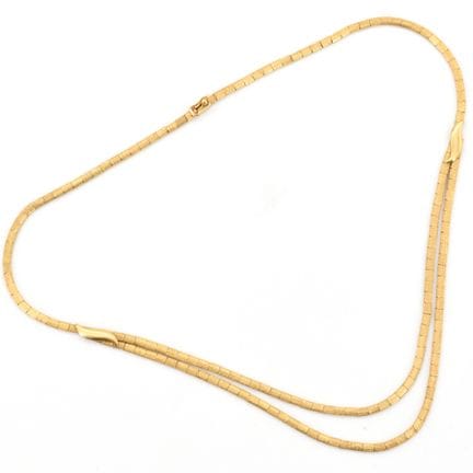 Collar de oro amarillo de 18 quilates (dañado) - 2