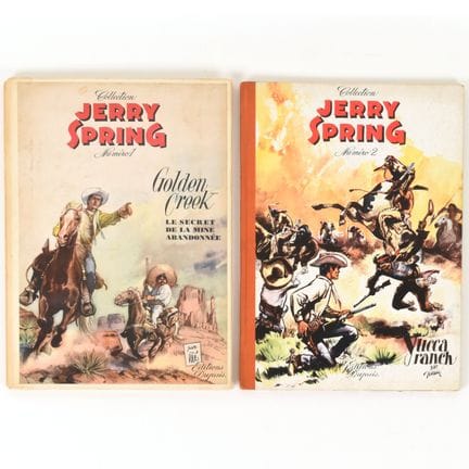 2 albums JERRY SPRING de JIJE: "Jucca Ranch" (Dupu