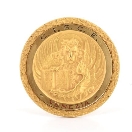 Medalla de oro amarillo de 18 quilates (personaliz