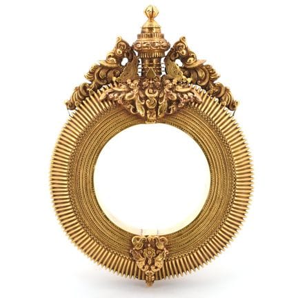 Pulsera rígida de oro amarillo de 18 quilates (muy