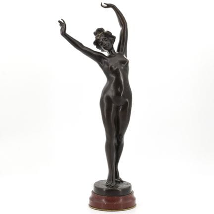 Sculpture en bronze sur socle signée Fernand DAVID