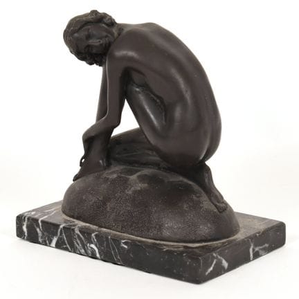 Sculpture en bronze sur socle de Miguel Fernando L