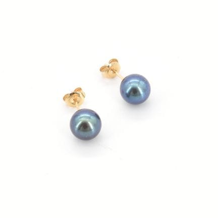 2 boucles d'oreilles en or jaune 14 ct serties de 