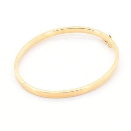 Bracelet rigide en or jaune 18 ct - 7.5 g (17.5 cm