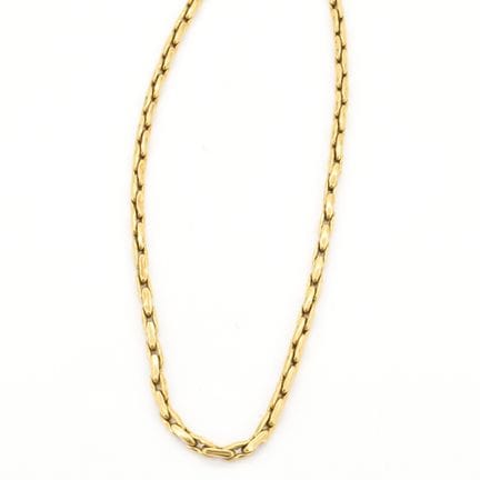 Collier en or jaune 18 ct (bosselé) - 33.7 g (52 c