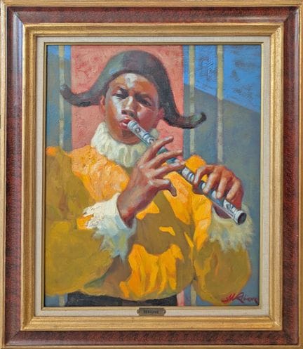 Marc REBIERRE (1934)
Arlequin à la flûte
Huile sur