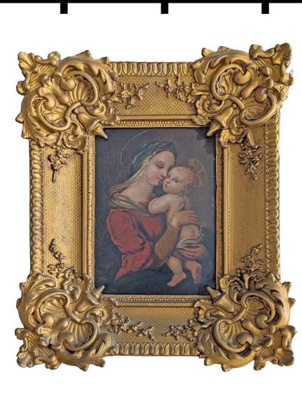 Ecole du XIXème d'après RAPHAEL
Vierge à l'enfant

