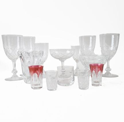 SAINT LOUIS
Partie de service de verre en cristal 