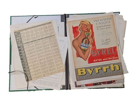 BYRRH
Important lot de réclames issues de la revue