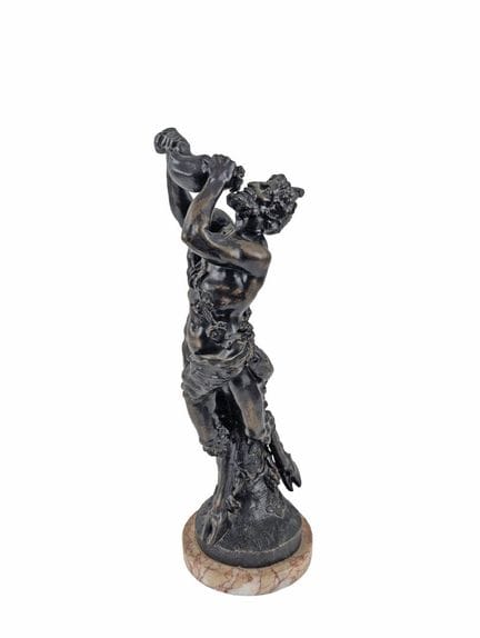 D'après CLODION
Satyre s'abreuvant
Sculpture en br