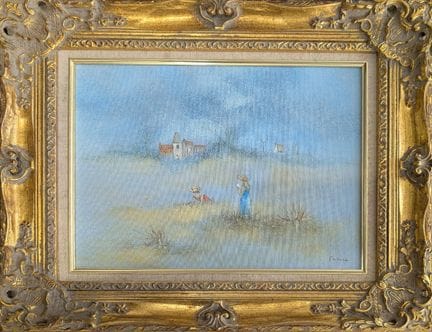 Léo MASSARD (né en 1945)
Femmes dans un paysage
Hu