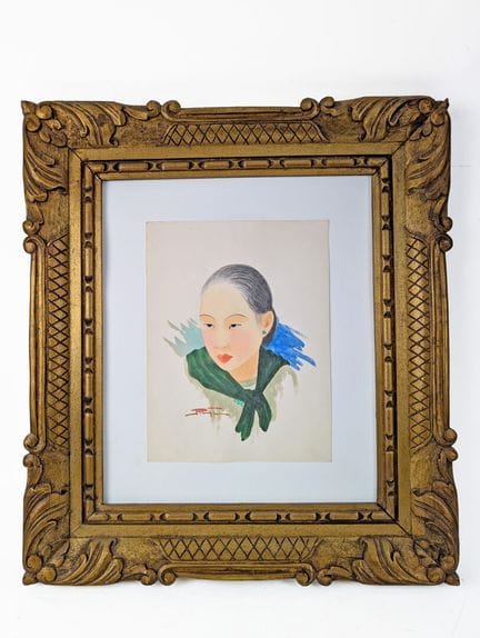 Mai Thu NGUYEN (XX)
Portrait de femme
Gouache et g