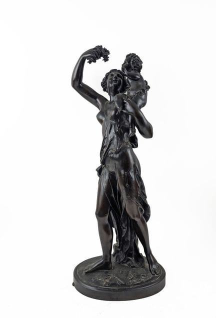 D'après CLODION
Vestale et putto aux roses
Sculptu