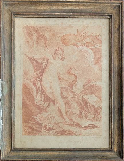 D'après BOUCHER
Nymphe 
Gravure sur papier
XIXème
