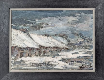 Maurice BERNARD (1927-2005)
Maisons enneigées
Huil
