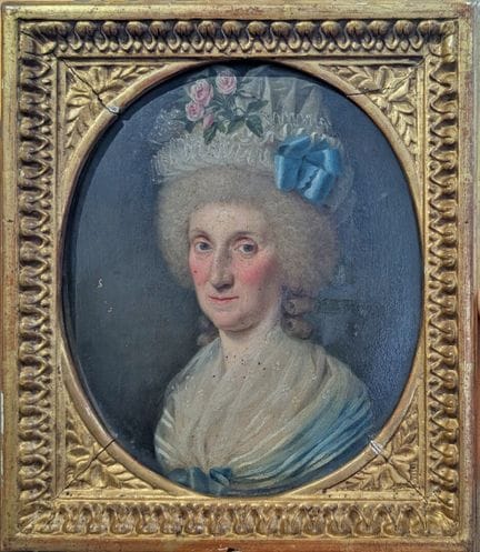 Ecole de la fin du XVIIIème siècle
Femme au chapea