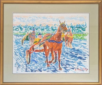 Serge MENDJISKY (1929-2017)
La course de trot
Goua