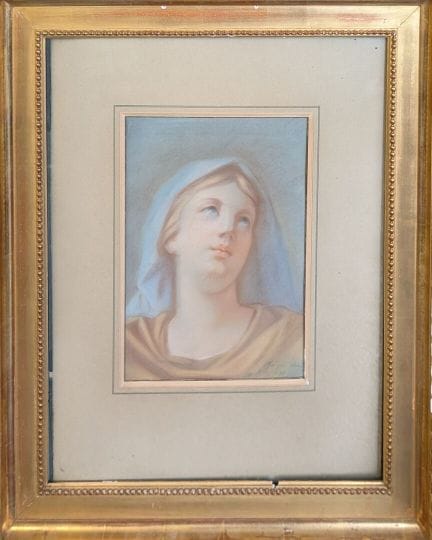 Jacques VINCENT (XIXème)
Portrait de la vierge, 18