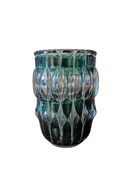 VAL SAINT LAMBERT
Vase en cristal taillé overlay v