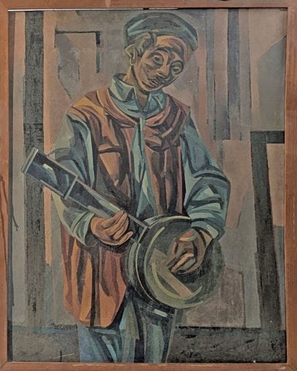 Ecole du milieu du XXème siècle
Jeune homme à la m