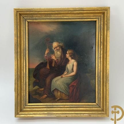 Sin firmar (según Johann Peter Krafft) «Ossiane y 
