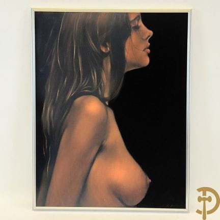 LAMBRECHT J.C., firmado «Retrato de perfil de una 