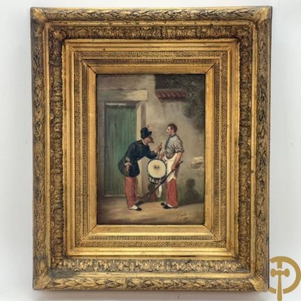 JARDEL L., pintado en 1884, «Dois militares france