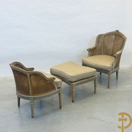 Duchesse brisée in stile Luigi XVI con doppio cana