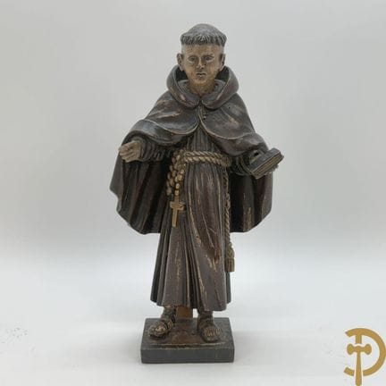 Scultura in legno fiamminga policromata raffiguran