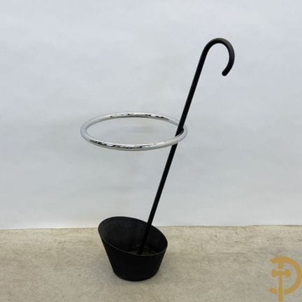 Portaombrelli di design in acciaio cromato/laccato