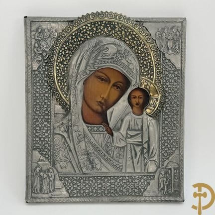 Icona moderna “Madonna con Bambino” con rizza | 30