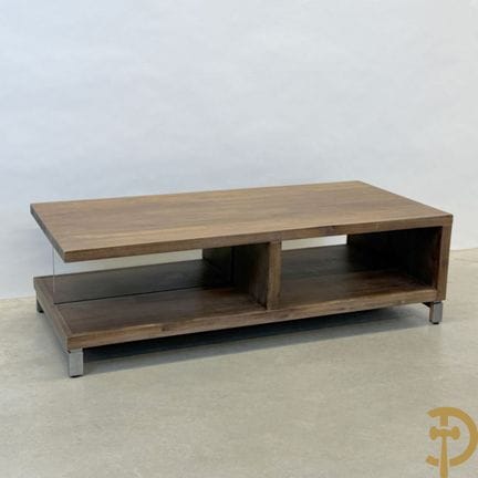 Niedriger Couchtisch aus Teakholz | Höhe 39 cm. – 