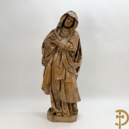 Statua della Madonna scolpita nel legno, XVIII sec